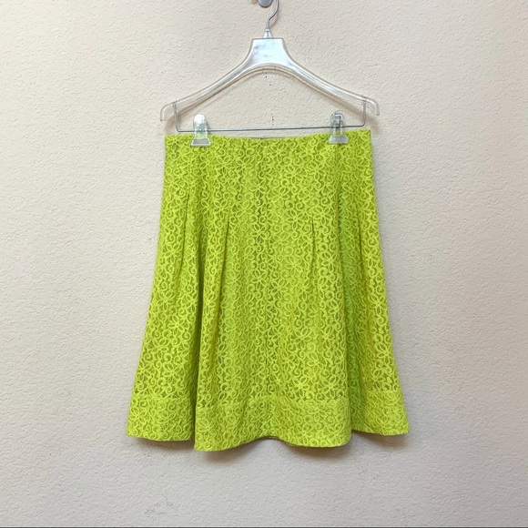 HD in Paris Anthro Bright Neon Yellow Green Skirt - Picture 2 of 9